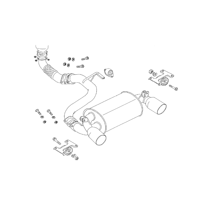 Fujitsubo Legalis R Exhaust System - Toyota MR2 SW20 Turbo - torquegt
