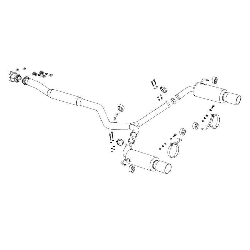 Fujitsubo Legalis Super R Exhaust System - Legacy BP5 (03 - 06) - torquegt