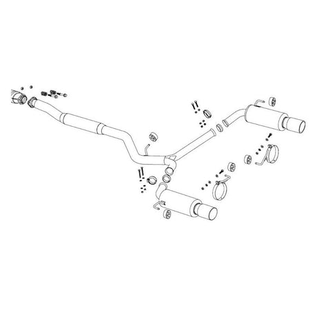 Fujitsubo Legalis Super R Exhaust System - Legacy BP5 (03 - 06) - torquegt