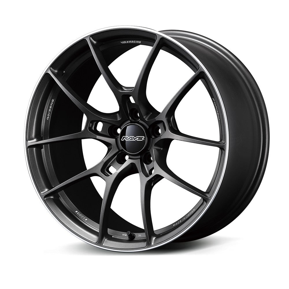 Rays Volk Racing G025 Alloy Wheel - 19x8 ET38 5x120 Matte Gun Black