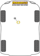 Powerflex Lower Engine Mount Insert - Suzuki Swift Sport ZC33S