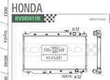 Koyorad Performance Aluminium Radiator  - Honda Integra Type R DC2 (36mm Core, Showa Fan)