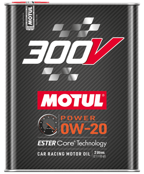 Motul 300V Power Engine Oil - 0W20 2L (Metal Tin)