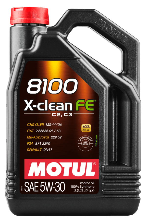 Motul 8100 X-Clean FE Engine Oil - 5W30 5L