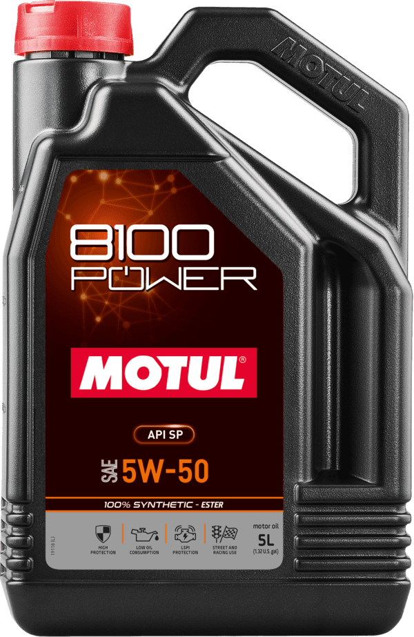 Motul 8100 Power Engine Oil - 5W50 5L