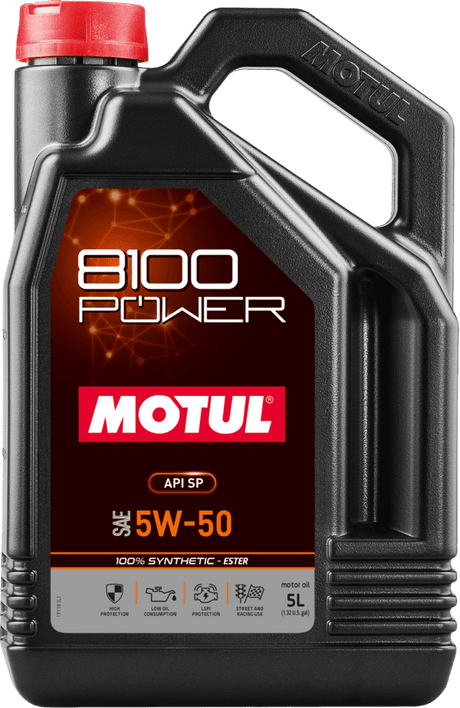 Motul 8100 Power Engine Oil - 5W50 5L