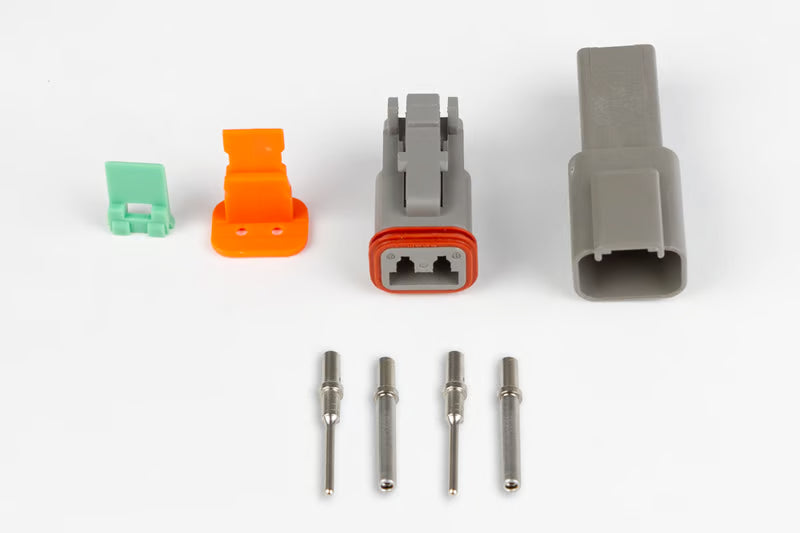 Haltech Plug and Pins Only - Matching Set of Deutsch DT-2 Connectors (13 Amp)