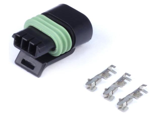 Haltech Plug and Pins Only - Delphi 3 Pin Single Row Flat Coil