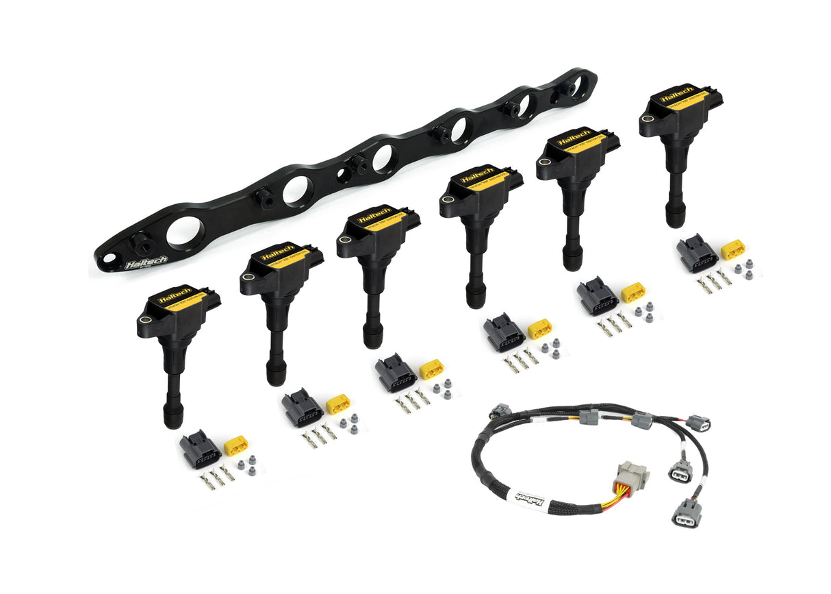 Haltech R35 Coil Bracket for Nissan RB20/25/26 (Bracket, Coils, Connectors & Harness)