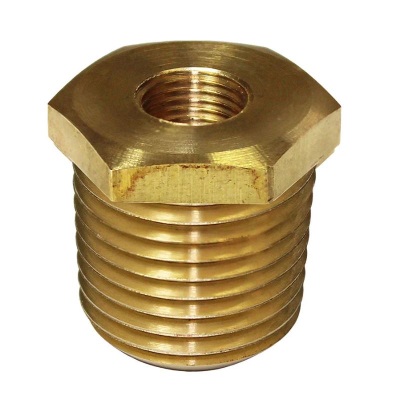 Haltech Adaptor - Brass 1/8" NPTF to 3/8" NPTF
