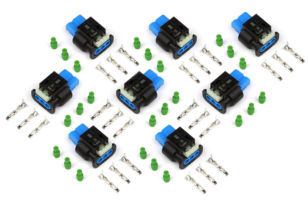 Haltech Plug and Pins Only - Ford Coyote 2nd Gen Ignition Coil Plugs (Set of 8)