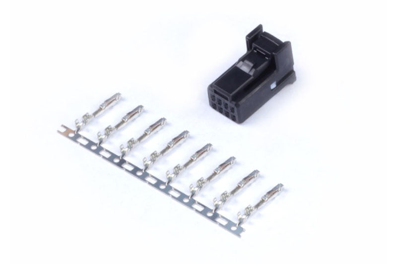 Haltech Plug and Pins Only, 8 Pin TYCO Black