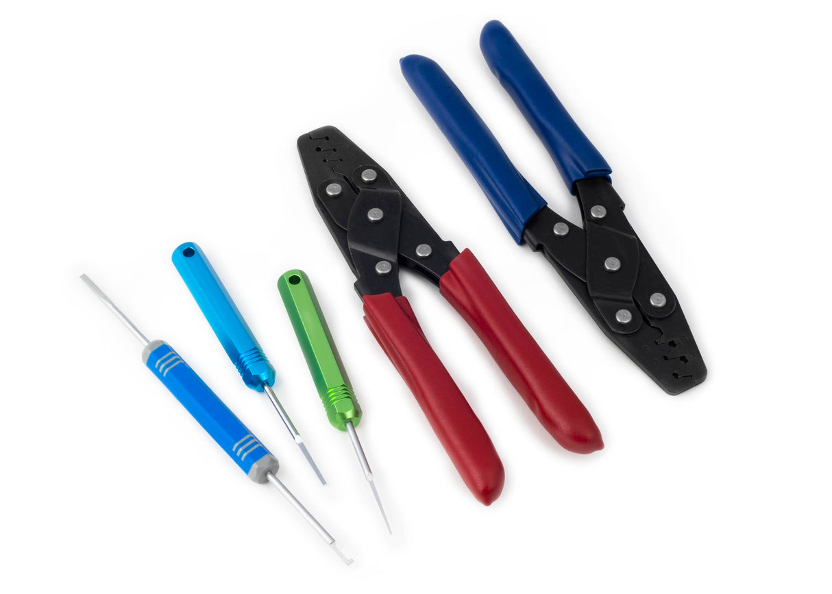 Haltech Dual Crimper Set - Includes 3 Pin Removal Tools
