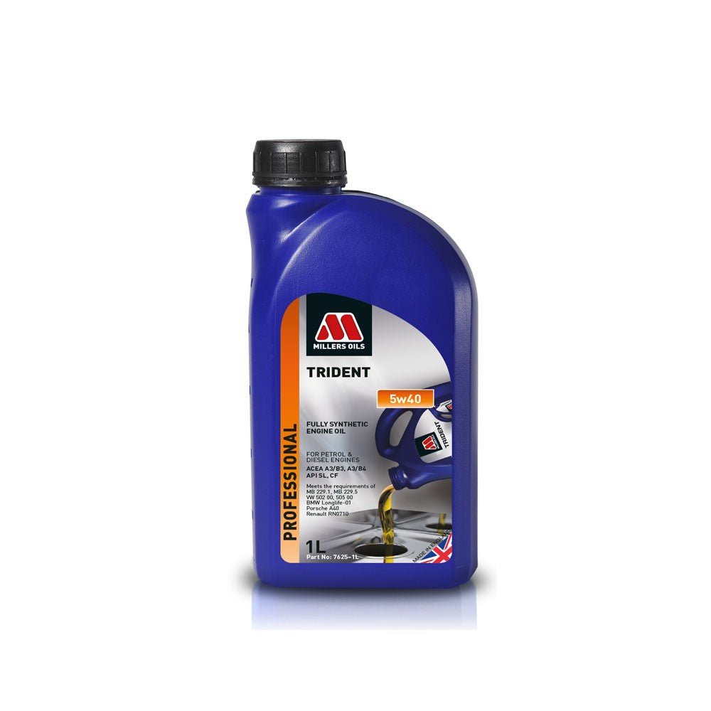 Aceite totalmente sintético Millers Trident 5W40 - 1 litro