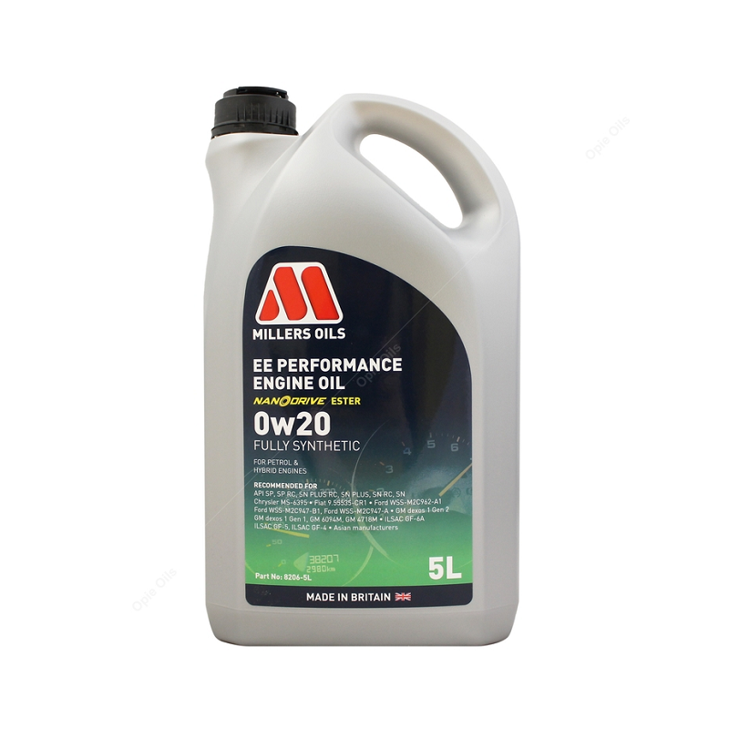 Aceite de motor totalmente sintético Millers Oils EE Performance 0w20 - 5 l