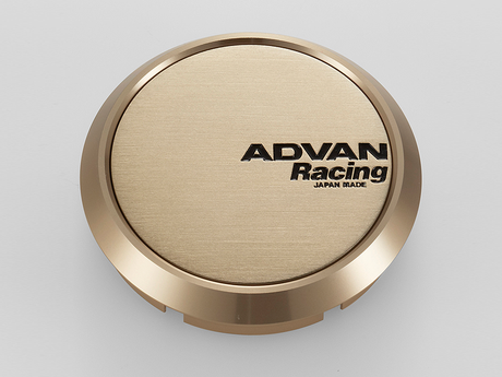 Advan Alloy Wheel Centre Cap, ϕ73, Flat Type for 114.3 / 120 PCD - Light Gold Alumite