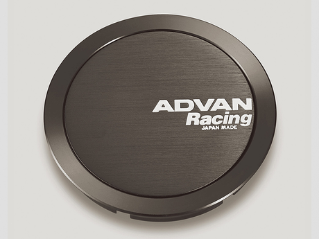 Advan Alloy Wheel Centre Cap, ϕ73, Full Flat Type for 114.3 / 120 PCD - Dark Bronze Metallic