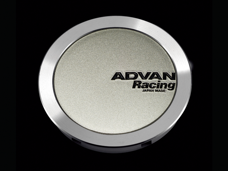 Advan Alloy Wheel Centre Cap, ϕ73, Full Flat Type for 114.3 / 120 PCD - Racing Sand Metallic