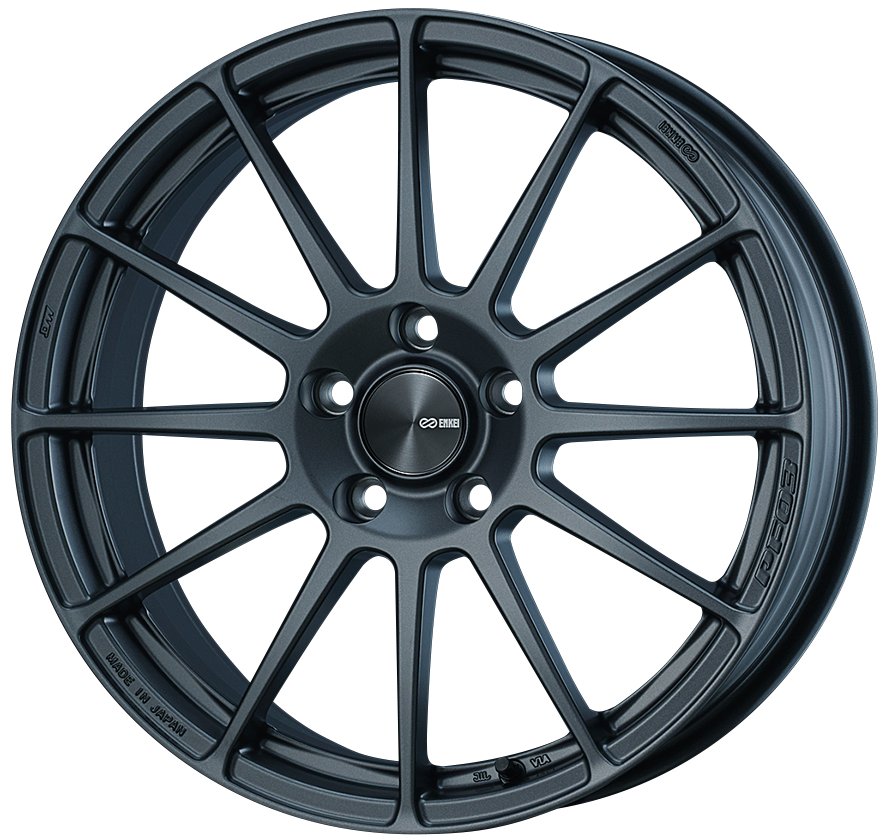Enkei PF03 Alloy Wheel - 17x7 ET50 5x112 Matte Dark Gunmetal