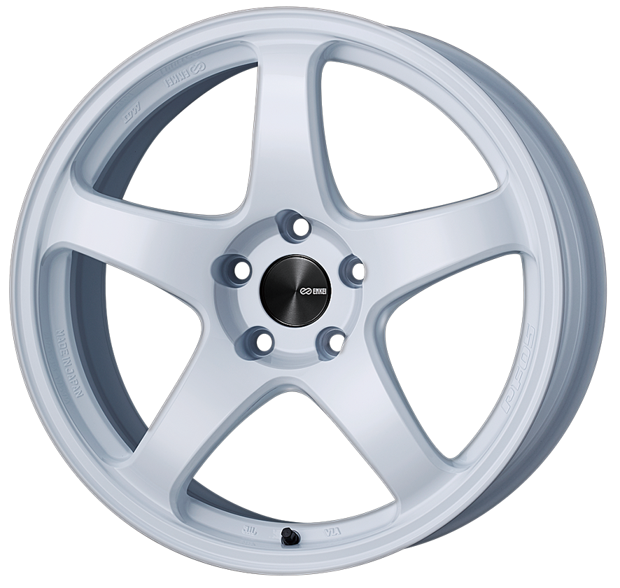 d*i様 ENKEI PF05 17インチpcd100ホワイト5スポークホイール Enkei PF05 Alloy Wheel - 17x8 ET38 5x100 White