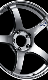 Advan TC4 Alloy Wheel - 16x7.5 ET32 4x98 Black Gun Metallic & Ring