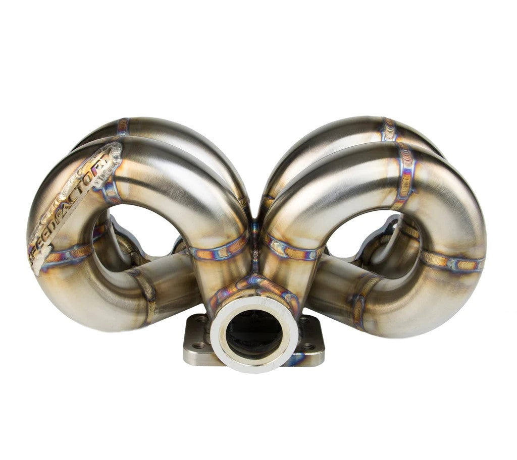 SpeedFactory Racing Stainless Steel Ramhorn Turbo Manifold B-Series 44/46mm T4 Open