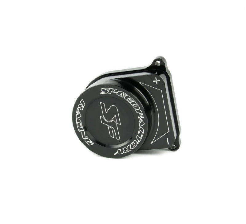 Tapa de distribuidor de SpeedFactory Racing Block Off Billet GSR B18C4 Negro