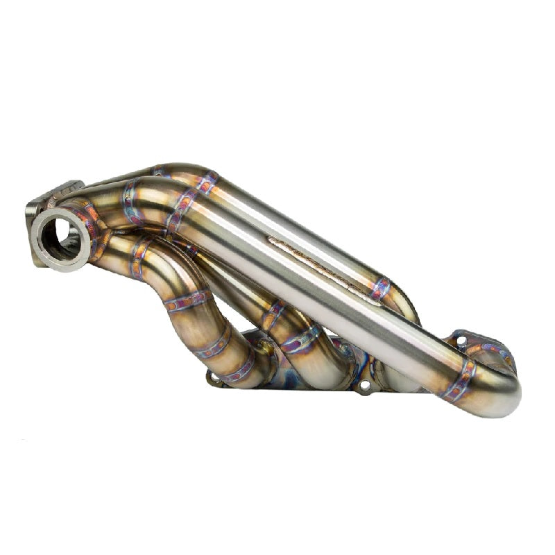 SpeedFactory Stainless Steel Turbo Manifold Sidewinder Style K Series Divided T4 W Twin 38Mm V-Band Tial Wg