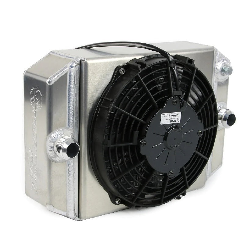 Radiador de carreras SpeedFactory An16 con kit de cubierta de ventilador, ajuste universal