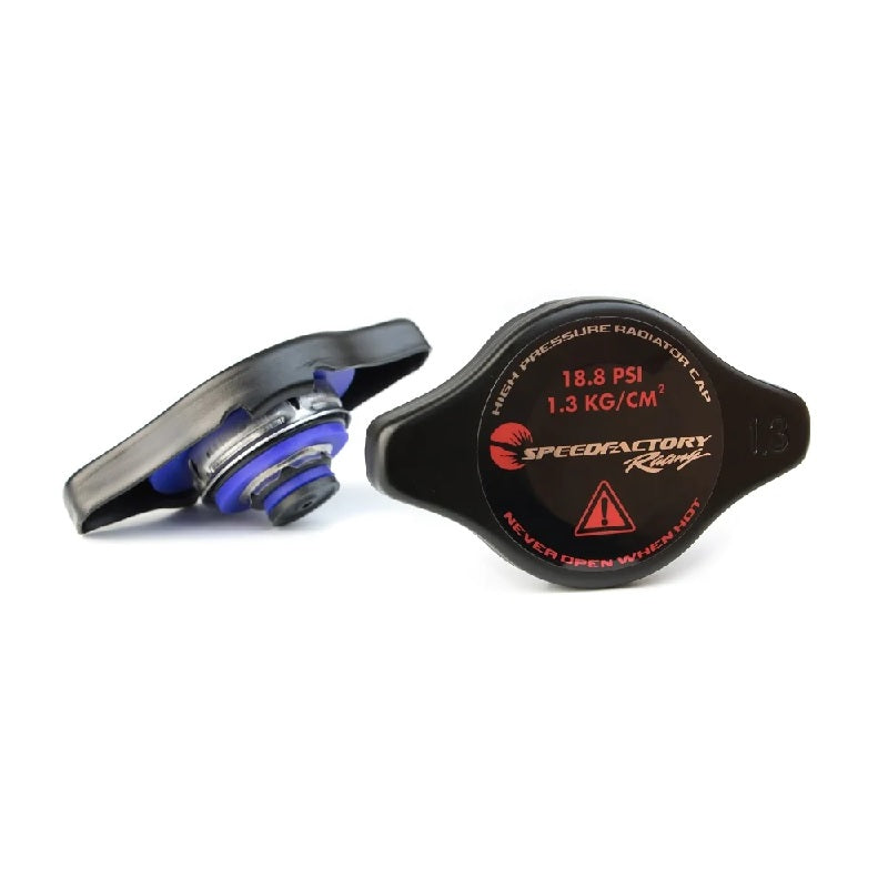 SpeedFactory Black Radiator Cap High Pressure 18.8 Psi Type B