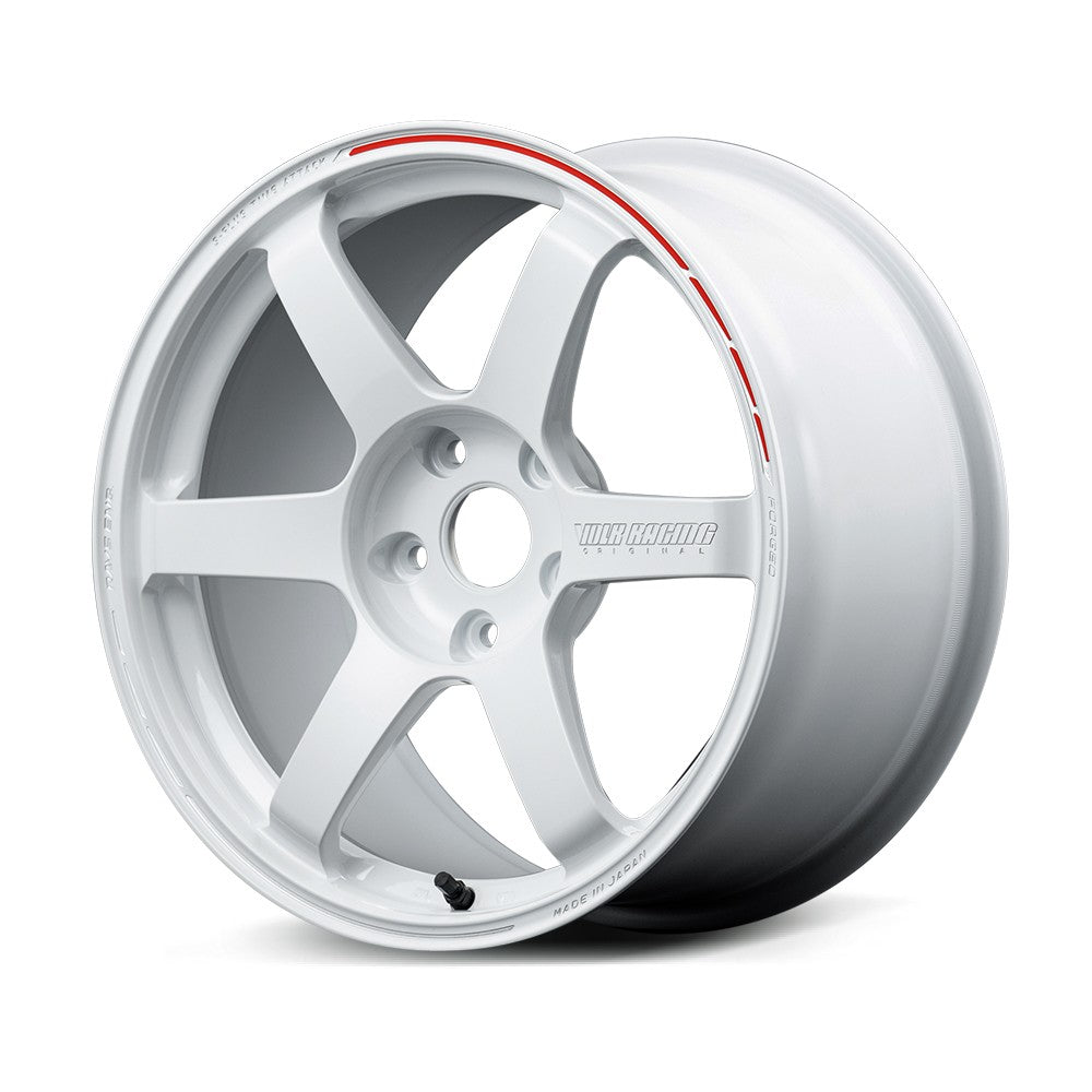 Rays Volk Racing TE37 SAGA S-Plus Time Attack Edition Alloy Wheel - 18x9 ET53 5x100 Dash White
