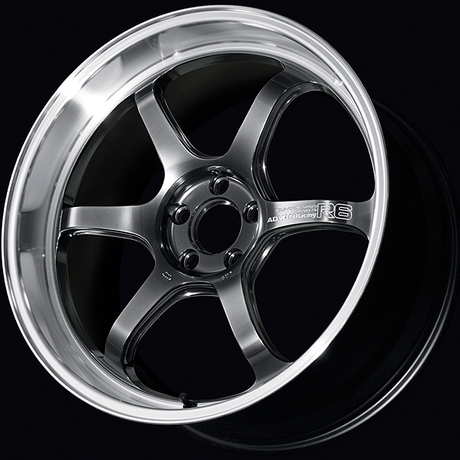 Advan R6 Alloy Wheel - 18x7.5 ET47 5x114.3 Machining and Hyper Platinum Black