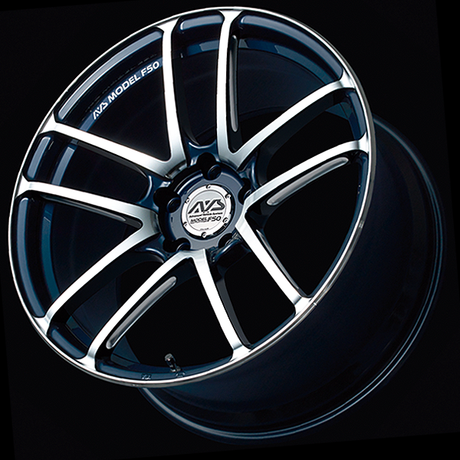 Advan F50 Alloy Wheel - 19x9 ET24 5x120 Platinum Blue