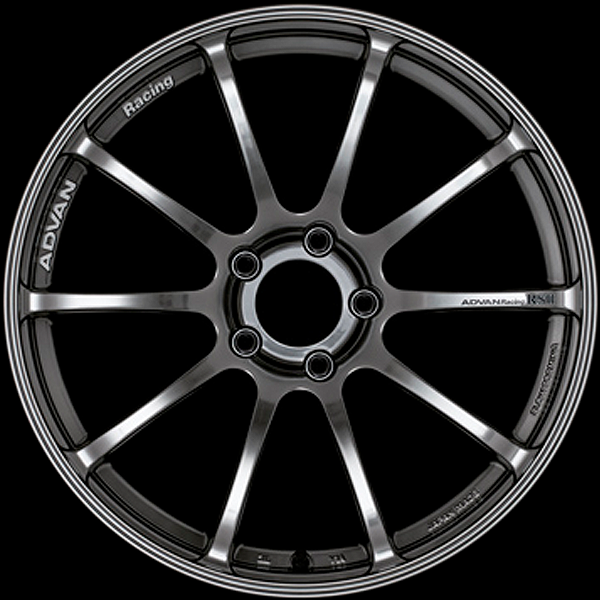 Advan RSII Alloy Wheel - 17x7 ET47 4x100 Racing Hyper Black