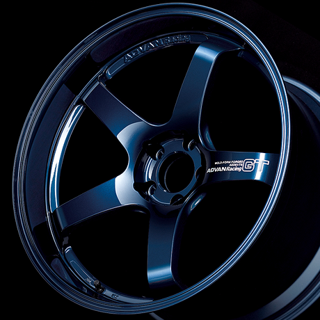 Advan GT Premium Alloy Wheel - 20x11 ET15 5x114.3 Racing Titanium Blue