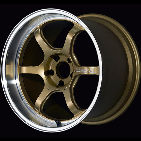 Advan R6 Alloy Wheel - 18x11 ET15 5x114.3 Machining and Racing Brass Gold