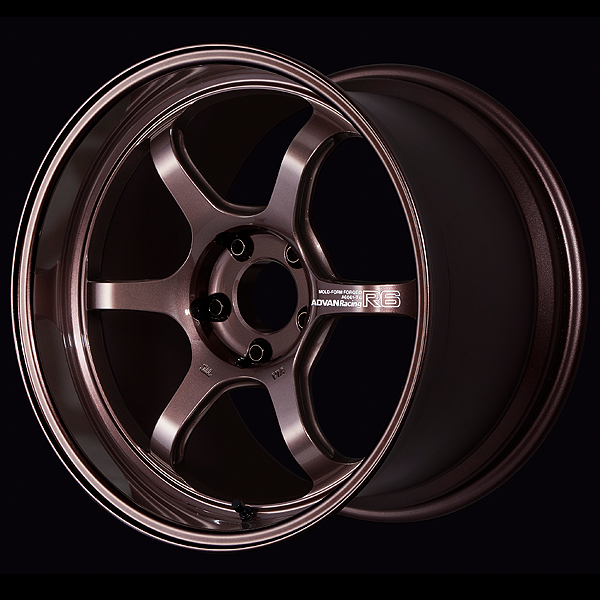 Advan R6 Alloy Wheel - 18x7.5 ET47 5x114.3 Racing Copper Bronze
