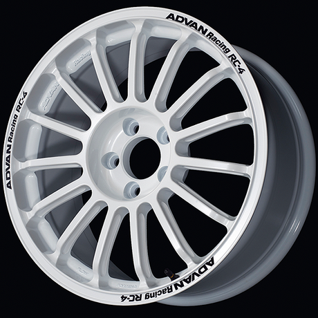 Advan RC-4 Tarmac Alloy Wheel - 18x8 ET30 5x114.3 Rally White