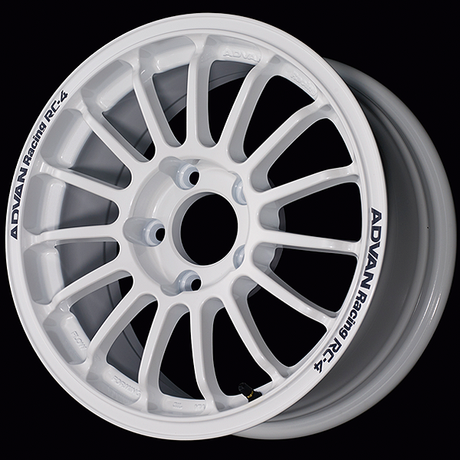 Advan RC-4 Gravel Alloy Wheel - 15x6.5 ET38 4x100 Rally White