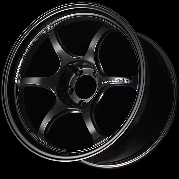 Advan RG-D2 Alloy Wheel - 18x9.5 ET35 5x114.3 Semi Gloss Black