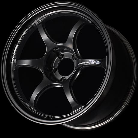 Advan RG-D2 Alloy Wheel - 18x9.5 ET29 5x114.3 Semi Gloss Black