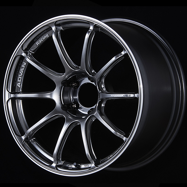 Advan RSIII Alloy Wheel - 18x7.5 ET48 5x114.3 Racing Hyper Black and Ring