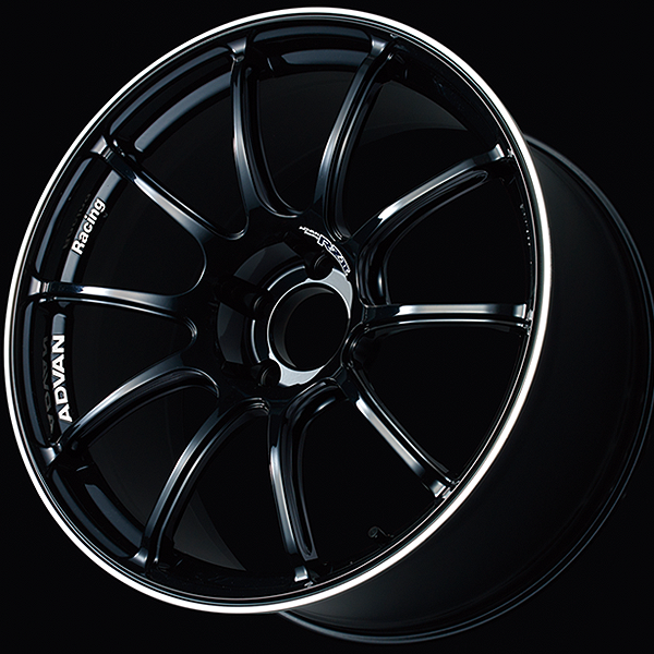 Advan RZII Alloy Wheel - 17x7.5 ET48 5x114.3 Racing Gloss Black and Ring