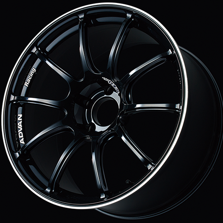 Advan RZII Alloy Wheel - 17x7.5 ET48 5x114.3 Racing Gloss Black and Ring