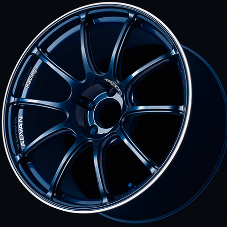 Advan RZII Alloy Wheel - 16x7 ET38 5x100 Racing Indigo Blue and Ring