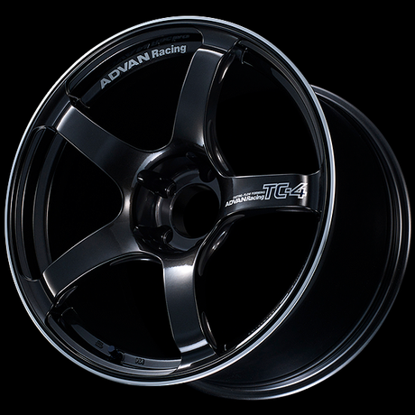 Advan TC4 Alloy Wheel - 16x7.5 ET32 4x98 Black Gun Metallic & Ring