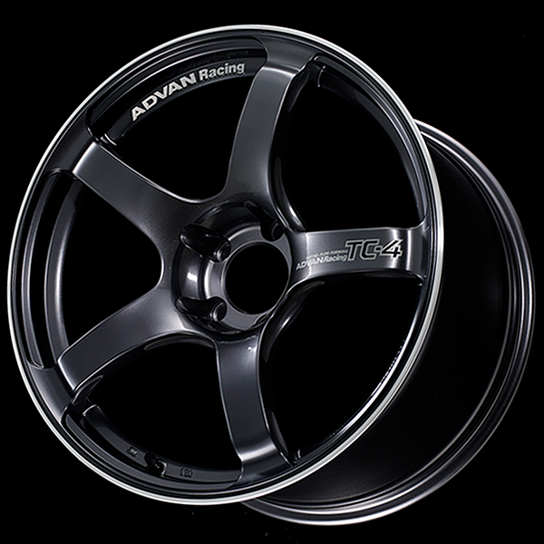 Advan TC4 Alloy Wheel - 15x5 ET45 4x100 Racing Gun Metallic and Ring