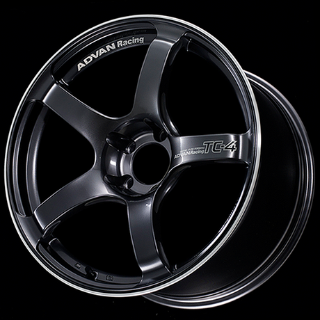 Advan TC4 Alloy Wheel - 15x5 ET45 4x100 Racing Gun Metallic and Ring