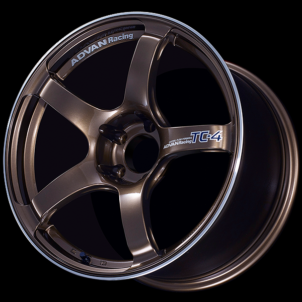 Advan TC4 Alloy Wheel - 16x5.5 ET38 4x100 Umber Bronze Metallic and Ring