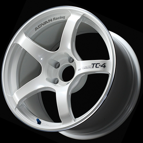 Advan TC4 Alloy Wheel - 16x7.5 ET32 4x98 Racing White Metallic & Ring